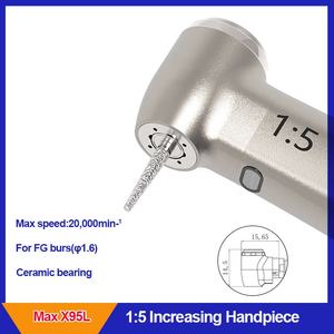 Dentus X95L <span class=keywords><strong>15</strong></span> pieza de mano dental 1:5 1:5 fibra óptica creciente contra ángulo equipo de pulverización de agua interna - Product Image 5