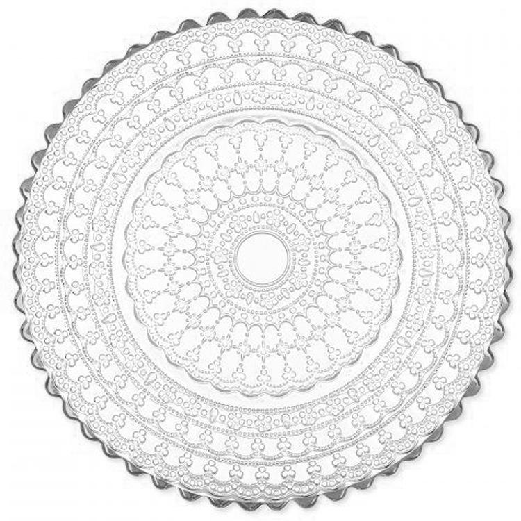 Bordure argentée transparente