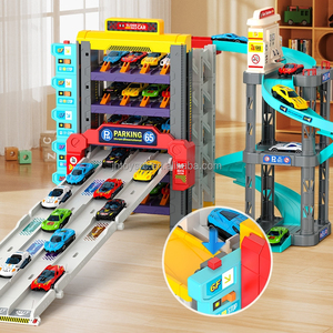 Nuovi Arrivi: Pista da Corsa Elettrica Automatica con Parcheggio e <span class=keywords><strong>Stazione</strong></span> di Servizio, Giocattoli con 8 Auto in Lega - Product Image 2