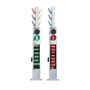 Chasis de Metal para Semáforo, Luz Intermitente Roja y Verde Integrada, Luz Inteligente Intermitente para Cruce Peatonal, Suministro del Fabricante - Product Image 1
