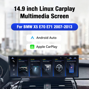 Écran tactile ZWNAV 2580*720 14,9 pouces pour BMW E70 E71 2007-2013 X5, système d'exploitation Linux, GPS, CarPlay sans fil, autoradio, prise en charge du Wifi 4G - Product Image 2