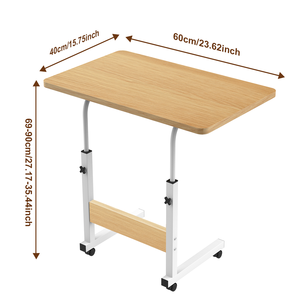 Table de chevet créative moderne à hauteur réglable <span class=keywords><strong>bureau</strong></span> d'ordinateur avec canapé <span class=keywords><strong>plateau</strong></span> de télévision pour ordinateur portable pour usage domestique chambre à coucher - Product Image 3