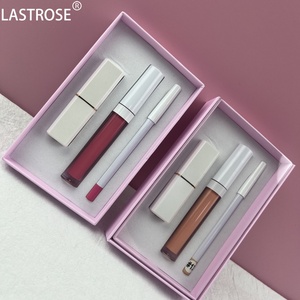 Kit Rossetto 3 in 1 Private Label con Rossetto Solido Opaco, Rossetto Liquido e Matita Labbra in Confezione Magnetica Rosa - Product Image 3