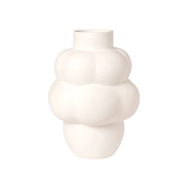 Большие черно-белые шарики, шарики из пузырьков, керамическая ваза для современного домашнего декора, искусственные растения