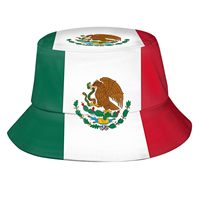 Chapeau de pêcheur à imprimé tendance personnalisé Argentine Mexique Maroc Colombie