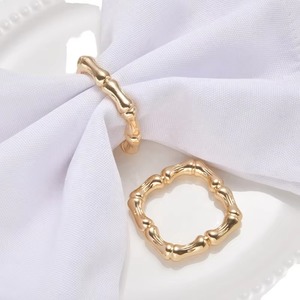 Anneaux de serviette de table de luxe de haute qualité pour hôtels et mariages, boucles rondes en fer durables et écologiques, en stock pour les fêtes et événements en plein air - Product Image 6