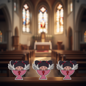 Patchs d'anges pour filles de 3,5 cm, 12 pièces, décoration religieuse pour filles - Product Image 3