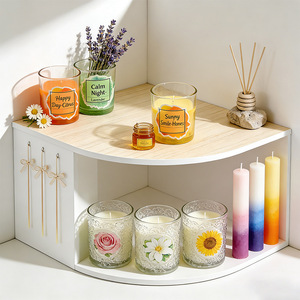 ผู้ผลิตเทียนหอมในขวดแก้วจากขี้ผึ้งถั่วเหลือง LITBRIGHT ของตกแต่งบ้าน เทียนหอมจากขี้ผึ้งพาราฟินและขี้ผึ้งถั่วเหลืองสำหรับพิธีกรรมและคำอธิษฐาน พร้อมกล่อง - Product Image 2