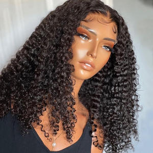 Peluca con encaje frontal de pelo de bebé suizo HD 13x4 13x6 al por mayor, peluca con cutícula alineada virgen cruda, peluca con encaje frontal de cabello humano brasileño - Product Image 1