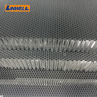 Linwell aluminium nid d'abeille noyau brasage sous vide refroidisseur intermédiaire noyau refroidisseurs noyau plaque aileron aluminium Laser Machine de découpe Table