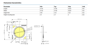 PHILIPS CertaFlux LED SLM 1204 L12 G1 150lm CRI 80/90 2700k-6500k Puce LED COB blanche dimmable Garantie 3 ans - Product Image 6