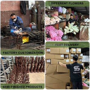 Arbre artificiel de cerisier en fleurs rose Sakura en vente chaude, centre de table décoratif pour mariage - Product Image 4