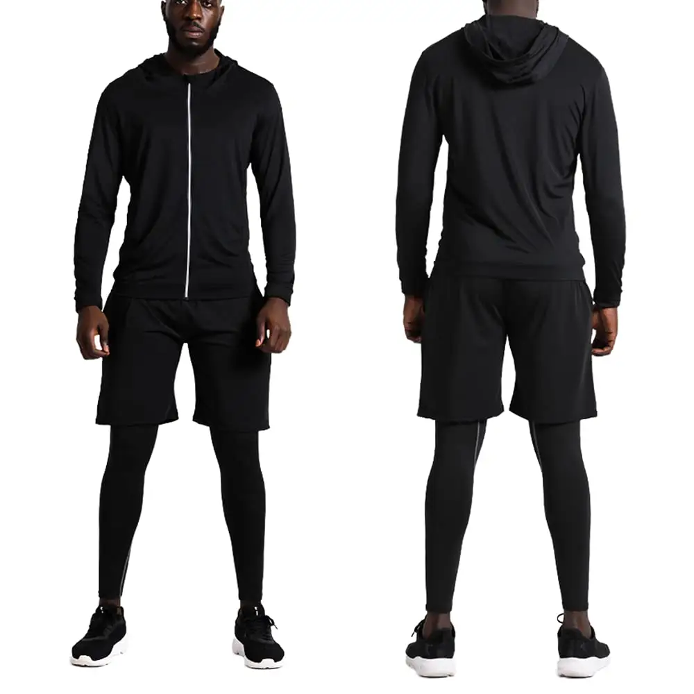 High quality moderate price quick-dry jogger suit set polyester training sets soccer wear soft track suit set for running