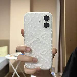 เคสรูปโบว์หัวใจสีชมพูน่ารักสำหรับ iPhone 17 16 15 14 13 12 PRO MAX 13 12MINI XR <span class=keywords><strong>7plus</strong></span> SE <span class=keywords><strong>2022</strong></span>เคสใสกันกระแทก - Product Image 2