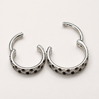 Boucles d'oreilles minimalistes pour femmes en acier inoxydable 316 plaqué or 18 carats PVD, étanches, résistantes au ternissement, hypoallergéniques, OEM ODM, vente en gros, cadeaux