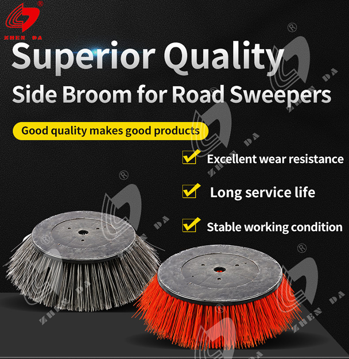 Zhenda Dulevo 5000 Side Street Sweepe Brush Flat Steel Wire