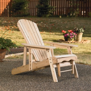 Colección Moderna para Exteriores, Silla Adirondack Tradicional, Madera Maciza Portátil para Jardín y Parque - Product Image 2