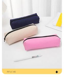 Étui à stylos de haute qualité avec logo, mignon, en tissu Oxford, avec fermeture éclair, trousse scolaire, pochette pour crayons de couleur, personnalisable - Product Image 4