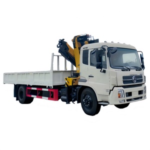 Dongfeng 4 x2 קוקל בום משאית 8טון מתקפל בום רב תכליתי משאית רכוב עגור למכירה - Product Image 1