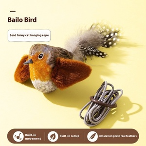 Giocattolo interattivo eco-friendly gatto simulazione uccelli con suono e piuma Animatronic animale domestico giocattolo per gatti e cani - Product Image 6