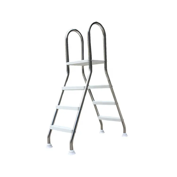 Twee Zijden Rvs Zwembad Stap Ladder Voor Bovengrondse Zwembad, Roestvrij Staal Stap Ladders