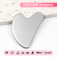 OEM/ODM Outil de massage Guasha en forme de cœur en acier inoxydable Planche Gua Sha pour massage corporel