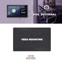 Nueva Tableta Android Intel con Wi-Fi y POE para Montaje en Pared, de 10 a 21.5 Pulgadas, Full HD, para Sistema de Reserva de Salas de Reuniones, con Pantalla y LED Perimetral
