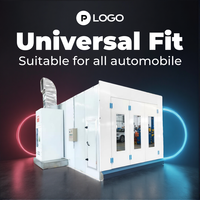 Four de peinture automobile industriel personnalisé 20 kW diesel/électrique pour le Ghana, 380 V, avec système d'éclairage LED