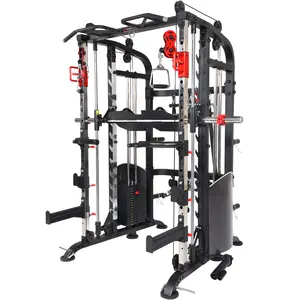 Nieuwe Design Fitness Apparatuur Smith Machine Met Verstelbare Bank Multi-Functionele Home Gym Apparatuur