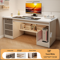 Bureau d'ordinateur simple pour étudiant avec tiroir verrouillable, idéal pour la maison et la chambre