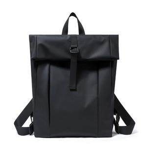 Mochila Escolar Simple Multifuncional de Gran Capacidad, con Cubierta Superior Enrollable Antirrobo, para Hombre - Product Image 5