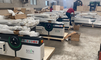 Vente Flash : Scie à Panneaux Verticale de Haute Précision 6,6 kW avec Table Coulissante pour le Travail du Bois, la Fabrication de Meubles et de Portes d'Armoires