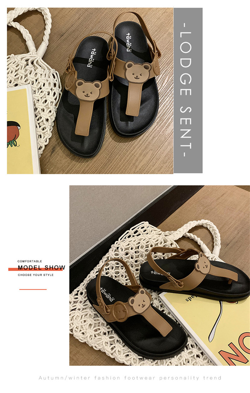 Women Sandals 2022 Luxury Designer Bea Flat Casual Sandals Slippers Girls