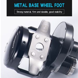 מתכת לוורטרולי יד שמאל איטי & סליל טרולים עבור דיג מים מלוחים 6.3:1 יחס הילוך - Product Image 4