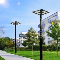 UFO-Réverbère solaire LED, capteur bicolore intégré carré, jardin, cour, lumière IP65, soucoupe volante pour maison, communauté, ABS