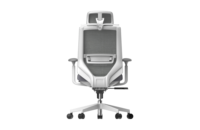 Chaise de bureau ergonomique en maille série KEY, dossier haut avec appui-tête 3D et soutien lombaire