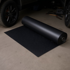 Tapete de Goma de 16 mm de Grosor y 100 cm de Ancho, a Cuadros, para Protección de Pisos Automotrices - Product Image 3