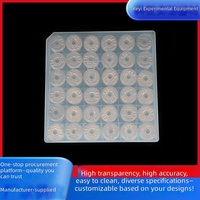 Boîte d'emballage carrée en PVC fournie par le fabricant pour le stockage de poudre lyophilisée, boîte à flacons hautement transparente, agriculture