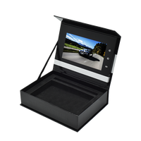 Boîte cadeau magnétique promotionnelle pour invitation de mariage personnalisée, boîte d'affichage vidéo avec écran LCD