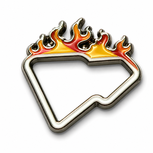 Épinglette de chapeau en métal plaqué or avec logo personnalisé sérigraphié et cadre sur mesure pour souvenir de club de chapeaux, cadeau OEM ODM - Product Image 4