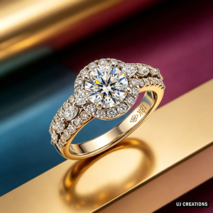 Anillo de Boda Personalizado de Oro Sólido S925/10K/14K/18K con Diamante Cultivado en Laboratorio de 1.0 Quilates, Corte Brillante, Calidad VVS-VS, para Fiesta - Product Image 3