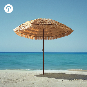 <span class=keywords><strong>Sombrilla</strong></span> Resistente de 8 Varillas con Imitación de Paja para Cafetería y Playa. Construye un Refugio Acogedor. Pida su toldo ahora - Product Image 3