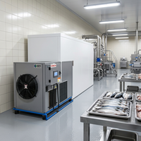 Séchoir à pompe à chaleur industrielle pour la production de chips de banane, 150 kg, acier inoxydable, qualité alimentaire, certifié CE