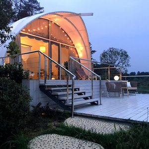 Tente de luxe personnalisée de haute qualité en forme de coquille, en PVC imperméable, pour toutes les saisons, safari, camping, hôtel, resort, vente en gros d'usine - Product Image 4