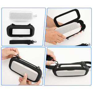 เคสลำโพงแบบลำลอง EVA กันน้ำสำหรับใช้งานกลางแจ้งสำหรับซาวด์ลิงค์เฟล็กซ์ 1/2 เจนเนอเรชั่น 1 พร้อมตัวล็อคแบบหัวเข็มขัด สายสะพายไหล่แบบแข็งสำหรับพกพา - Product Image 5