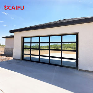 باب مرآب قطاعي من الزجاج المقسى، باب علوي أوتوماتيكي كهربائي من سبائك الألومنيوم، باب دوار لمرآب الفيلا - Product Image 3