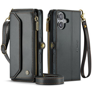 CaseMe-<span class=keywords><strong>Coque</strong></span> de téléphone rétro pour iPhone 16 Pro Max, portefeuille en cuir, porte-cartes RFID sans fil, pour iPhone 16 Pro Max 15 14 - Product Image 1