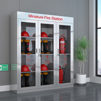 Armoire de contrôle d'incendie en acier inoxydable 201/304, Mini Station d'incendie en verre trempé Transparent, armoire à outils pour extincteur