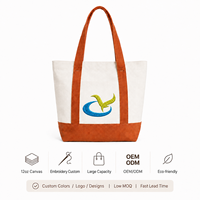 Ensemble de sacs fourre-tout en toile personnalisés brodés avec fermeture éclair, motif lettre, écologiques, avec logo de marque, pour cadeaux d'équipe de mariage et shopping