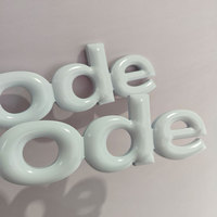Letras de Aluminio Talladas en Arco, con Bordes Curvos, Letras 3D en Relieve, Letras Decorativas para Pared, Letras del Alfabeto